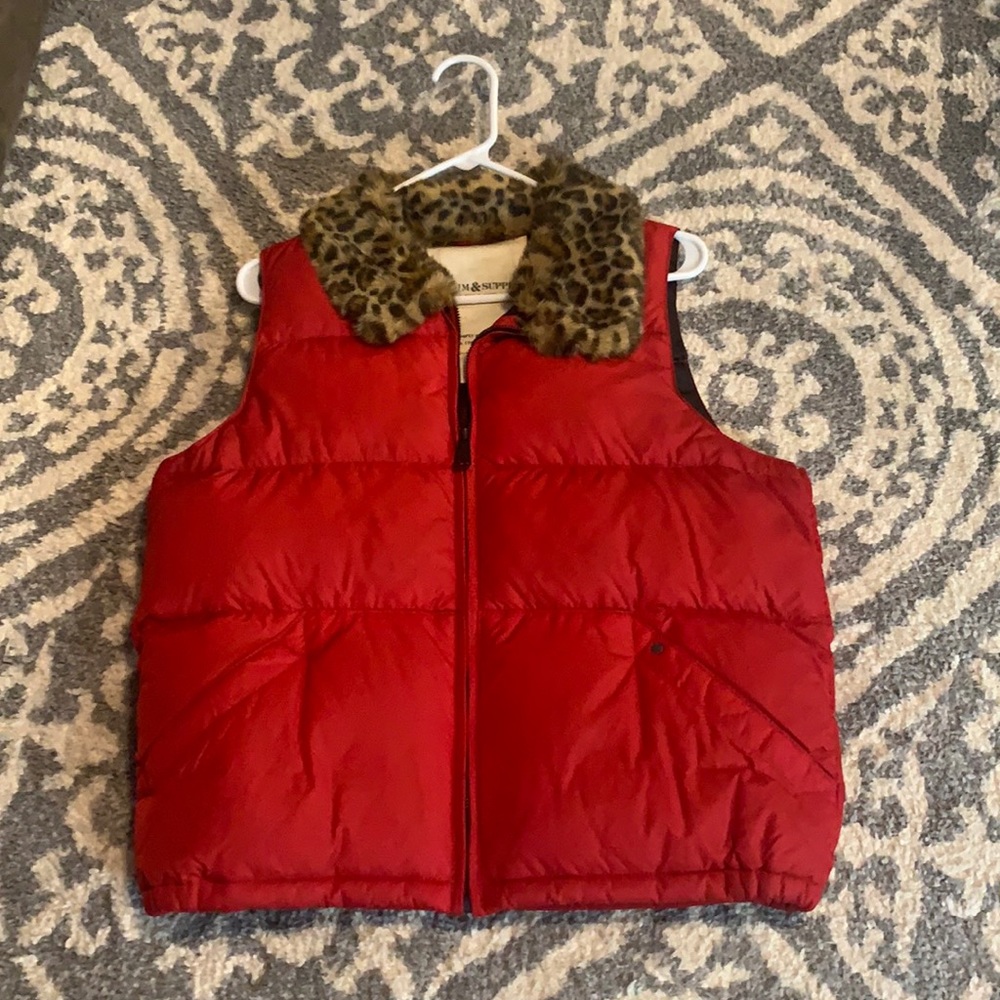 Ralph Lauren Red Puffer Vest